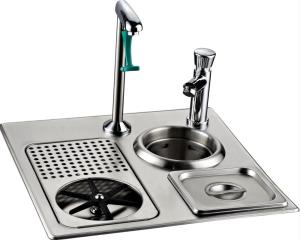 Quality SUS304 Push Back Water NSF Commercial Glass Filler Faucet wholesale