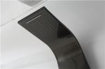 Black Seamless Thermostatic Shower Panel Column Tower Anti Deformation Large