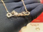 Car Tie 18k Gold PanthèRe De Car Tier Necklace Rose Gold Tsavorite Garnets VVS