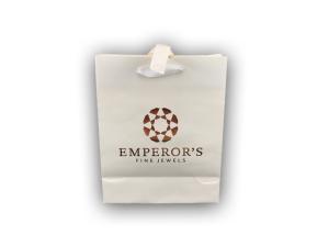 Quality Recyclable Present Paper Bag , Extra Large White Gift Bags Hot Stamp Logo wholesale