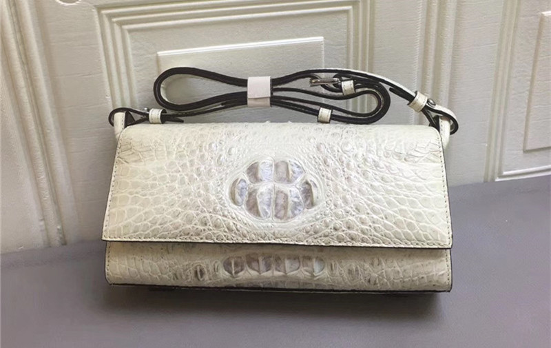 Genuine Crocodile Skin Lady Small Flap Purse Authentic Alligator Leather Women Sling Shoulder Bag Female Cross Body Bag