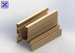 OEM Gold Anodized Industrial Aluminum Profile 6063 Alloy T5 State