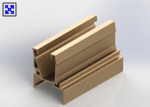 Quality OEM Gold Anodized Industrial Aluminum Profile 6063 Alloy T5 State wholesale