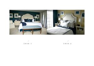 Quality modern fabric double hotel bed furniture wholesale