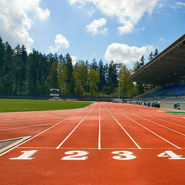 ITF Eco Sports Flooring 400M All Weather Running Track Environmental-Friendly