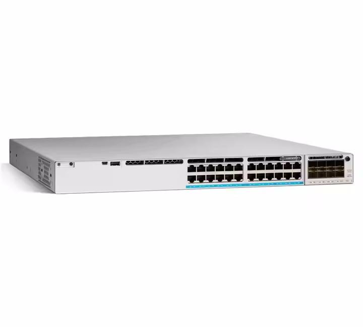 24-Port PoE Managed Network Switch with SNMP Function VLAN Stackable QOS Supported and Capacity 1000Mbps Half-Duplex
