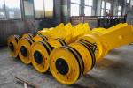 Low Friction Crane Pulley Block Hot Rolling Cast Steel Crane Spare Parts