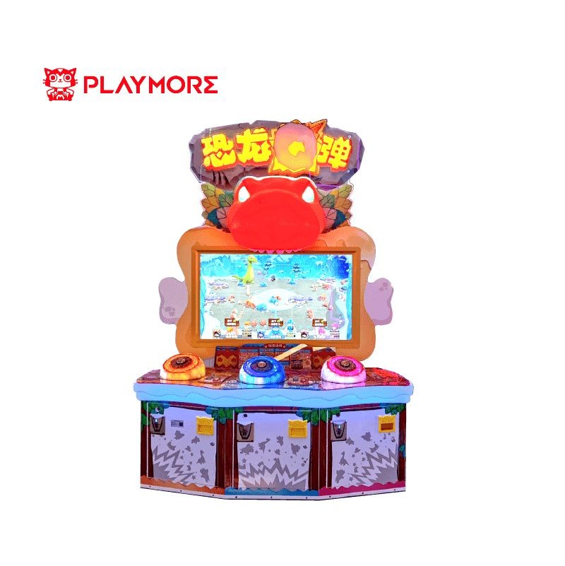 Family 42 Inch Dino Rock Lottery Game Machine 300KGS 3 PLAYERS