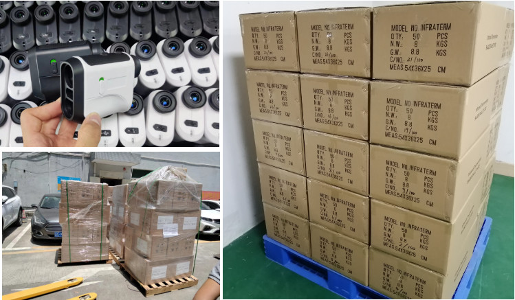 kaemeasu Voice Broadcast Golf Rangefinder Laser Range Finder Telescope With LCD Touch Screen J600