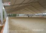 Self - Cleaning 30m Wide Sport Event Tents Glass Hard Sidewall For Horse Arena