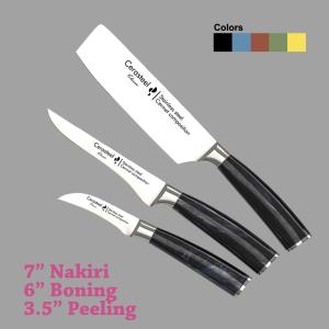 Quality Cerasteel Knife Set(3.5''peeling 6&quot;borning 7&quot;nakiri) wholesale