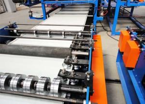 Quality Automatic Rock Wood / PU Sandwich Panel Roll Forming Machine , Roof Tile wholesale