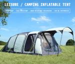 620*310*200CM Grey Blow Up Camper Tents Waterproof PU3000MM Windproof Lightweigh
