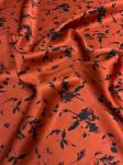 Silk Satin Stretch 25MM Antiflaming Anti-Wrinkle Scarf Digital printed Design