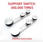 12MM Glass Tray Taky Round Bathroom System Hardware Sliding Glass Door Accessory