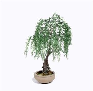Quality Weeping Willow Imitation Bonsai Trees Non Toxic Strong UV Resistance wholesale