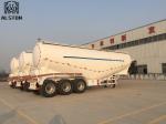Pneumatic Tri Axle 45cbm Bulk Cement Trailer 60T 70T