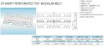 ZY1000PT PERFORATED FLAT TOP MODULAR BELTS FOR GLASS BOTTLE CONVEYOR SYSTEMS