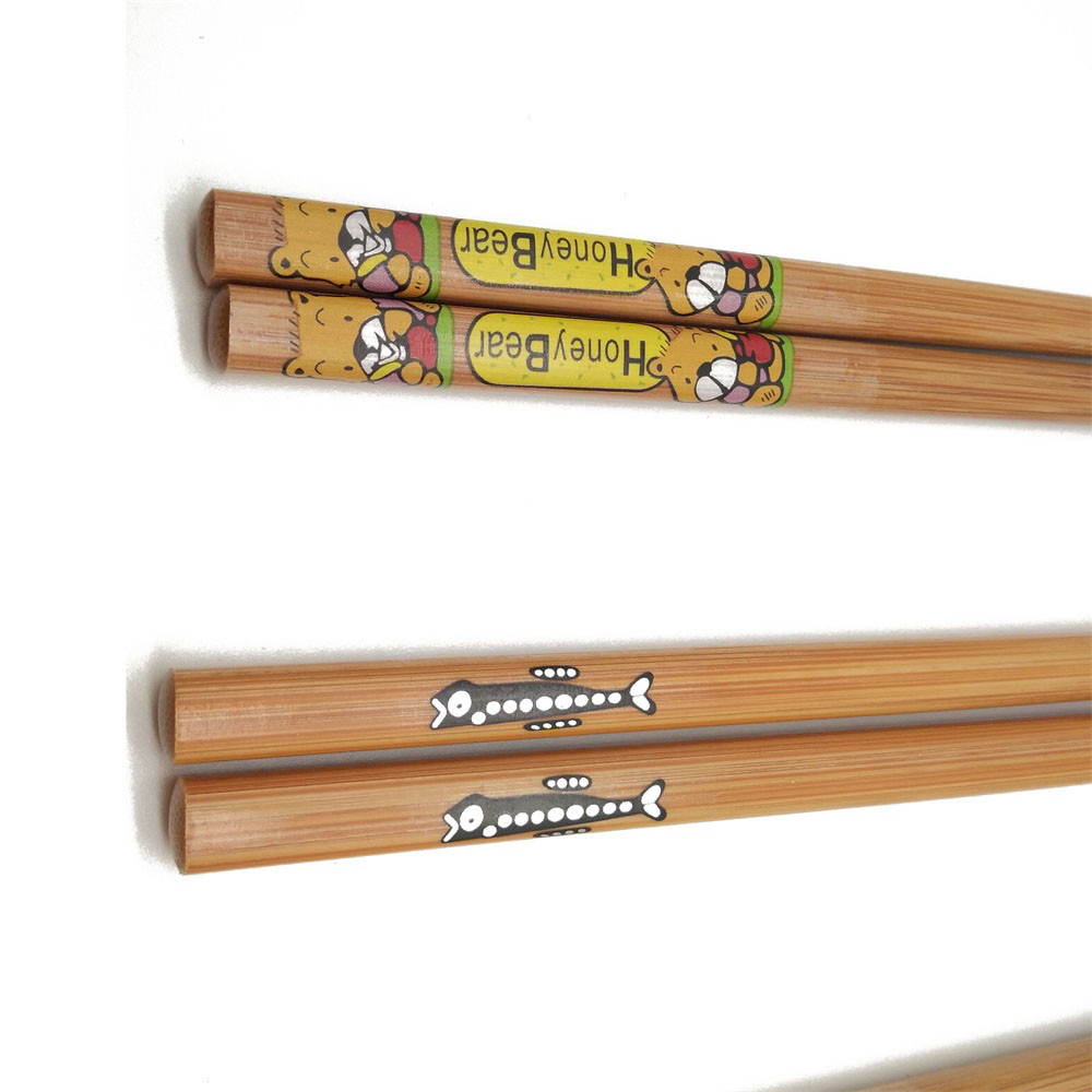 24cm Biodegradable Reusable Bamboo Chopsticks Chinese Individual Package