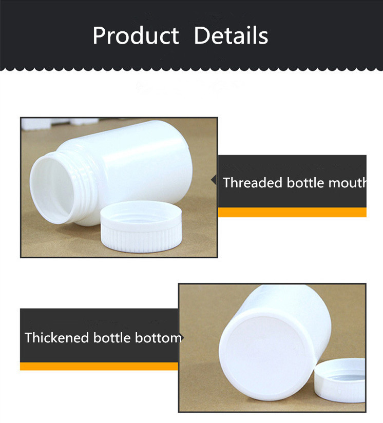 HDPE Round Bottle for Pharmaceutical Capsule and Vitamin Softgel Containers Packaging