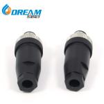 M12 8 Pin Male Assembly Cable Plug, 180° Straight Male Assemble Type Plug