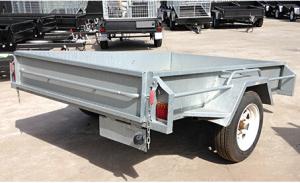Quality 6x4 Hot Dipped Galvansied Single Axle Trailer with Mechanical Disc Brake 1400KG wholesale