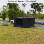 280G Polycotton Aluminum 180 Degree Awning With Mounting Accessories