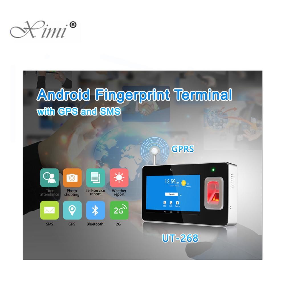 7 Inch Touch Screen Android SMS Biometric Fingerprint Time Attendance Machine With GPRS For School Students