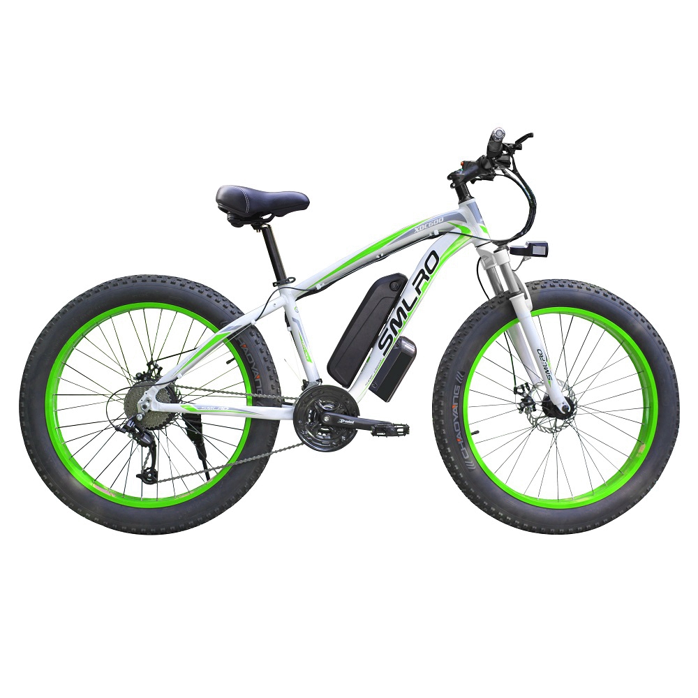Unisex Fat Tire Electric Mountain Bike With Downtube Battery Multifunctional