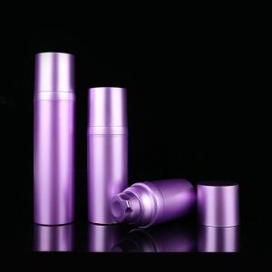 Quality Purple Plastic PP Plating Cosmetic Airless Pump Bottles wholesale