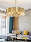 Black Modern Chandelier Lighting For Living Room Luxury Round Crystal Lamp(WH-CY