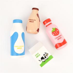 Quality Wooden Milk Set Kitchen For Girl Boy Montessori Educational Food Toys wholesale