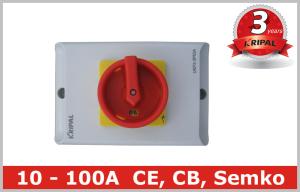 Quality PC Safety 3 Pole 63 Amp Rotary Isolator Switch for Power Distribution wholesale