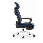 129cm Leather Reclining Desk Classic Executive Chair 170 Degree Ergonomics