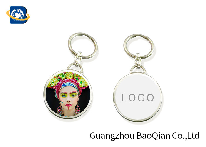 Beautiful Girl Image Custom 3D Keychain , Personalised 3D Keyrings MET Material