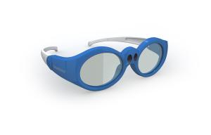 Quality Customized Color DLP Link 3D Glasses For Kids , Optoma Projector Glasses wholesale