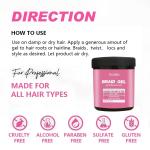 Hair Wax Control Edge 4C Hair Wig No White Braid Gel Extreme Hold Natural Edge