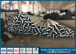 Hot Dip Galvanised Steel Pole , Electrical Post Electric Power Pole