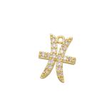 Micro Pave 18K Gold Pendant Diamond CZ Gold Constellation Pendant