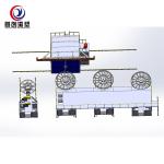 Multi-arm rotomolding machine for water tank manufacturing