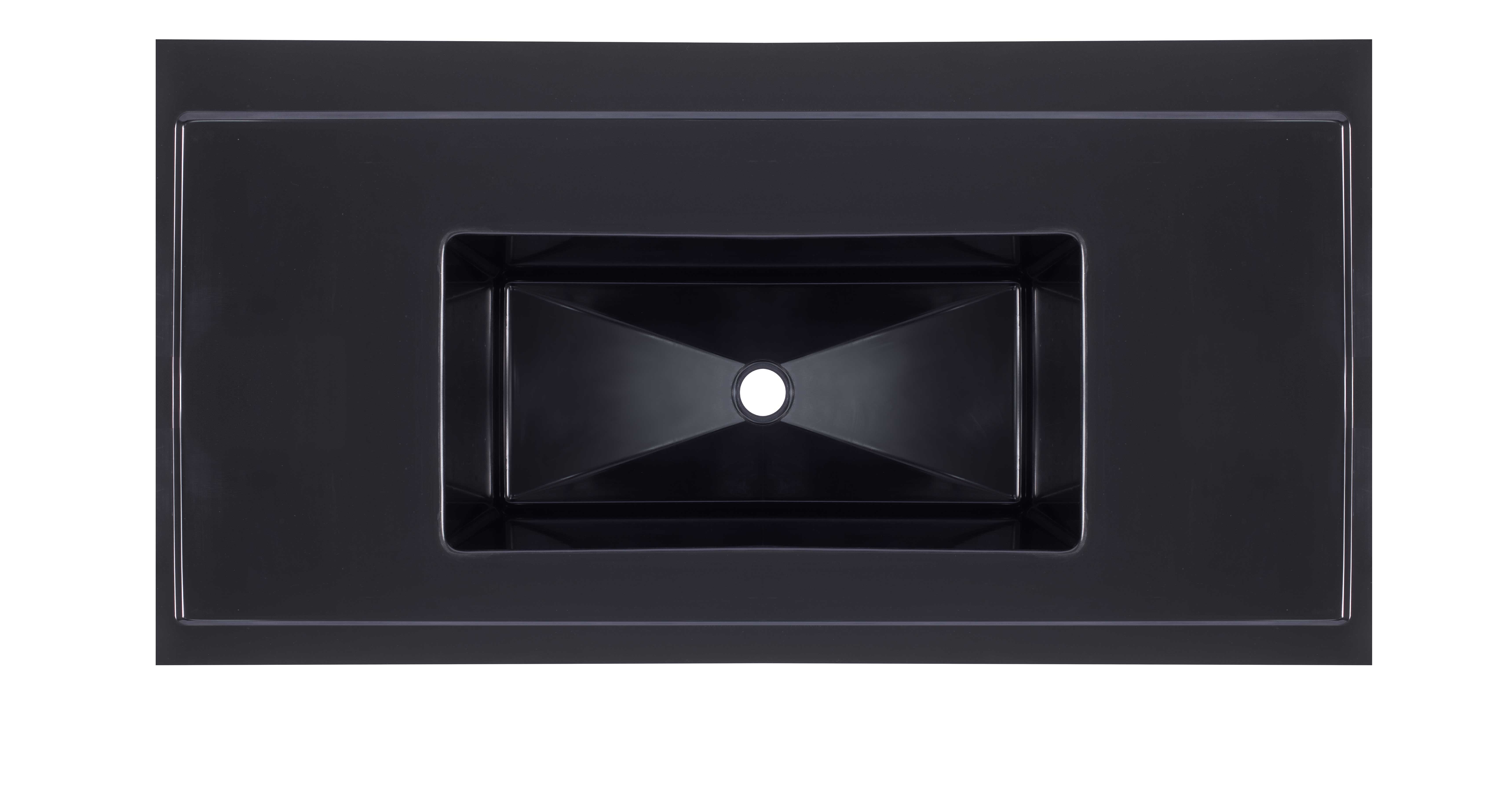 Quartz Sand / Epoxy Resin Laboratory Monolithic Undermount Sink For University / Hospital