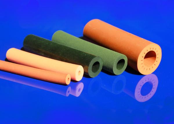 Insulation Silicone Foam Tube Excellent Tensile Strength Cloth Marks Sheet