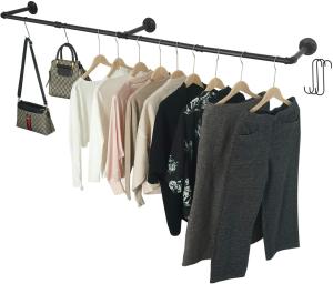 Quality Boutique Industrial Pipe Retail Display Clothing Rack Retail Store Hanging Clothes Dress wholesale