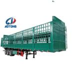 FUWA BPW Axles Bulk Cargo Carrier Fence Semi Trailer for Livestock Transportatio