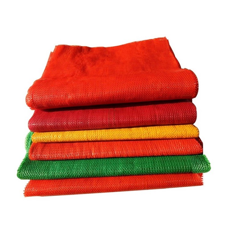 Drawsting PP Tubular Net Mesh Bag Firewood Vegetable Onion Potato Fruit