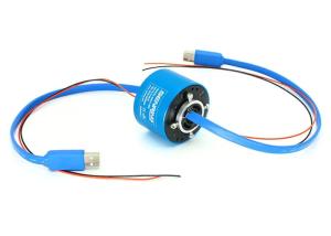 Quality Industrial Electrical Separate Slip Ring Single Channel USB2.0 IEEE1394 56mm wholesale