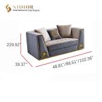 Leisure sofa, Lobby Sofa, Hotel Sofa, Villa Sofa, PU Leather Upholstery, High