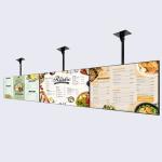 1920 X 1080 Resolution Hanging Wall Mounted Digital Signage For Shopping Mall
