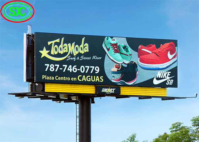P3.91 Outdoor Billboard 5000 Nits Brightness 500*500mm 1R1G1B