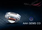 White Color Asscher Cut Moissanite Loose Stones For Pendant / Earring